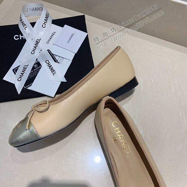 Chanel女鞋 香奈兒頂級芭蕾舞鞋 Chanel羊皮舒適平底鞋  naq1079